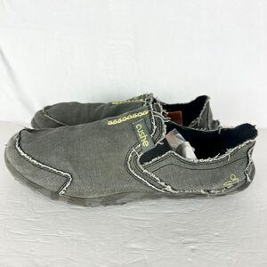 Cushe Men's Slipper Shoe Size 11 Black Canvas Slip On Lightweight